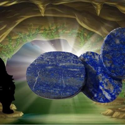 Pierre plate lapis lazuli