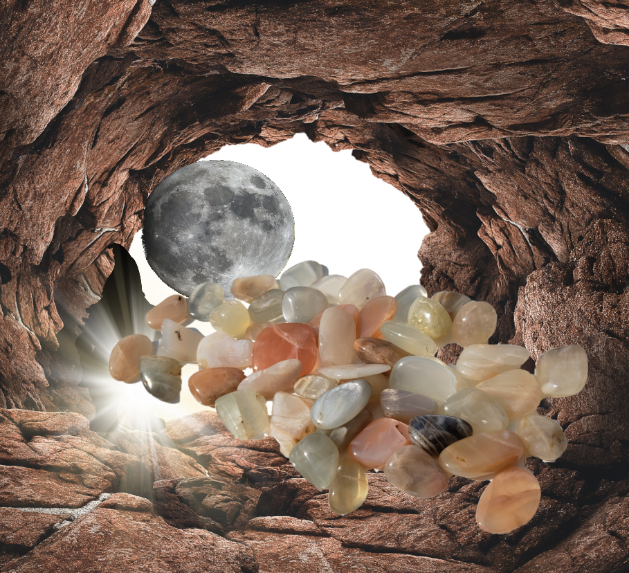 Pierre roulee pierre de lune xs