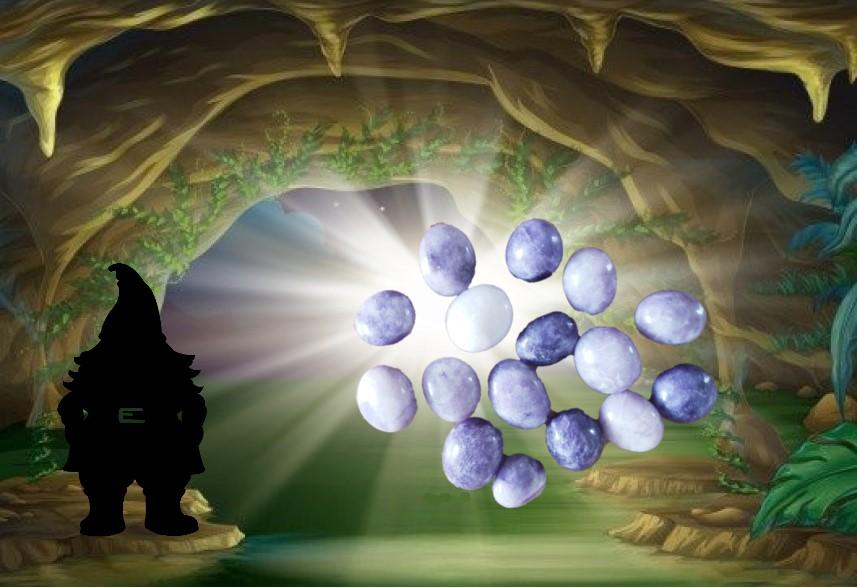 Pierre roulees lepidolite