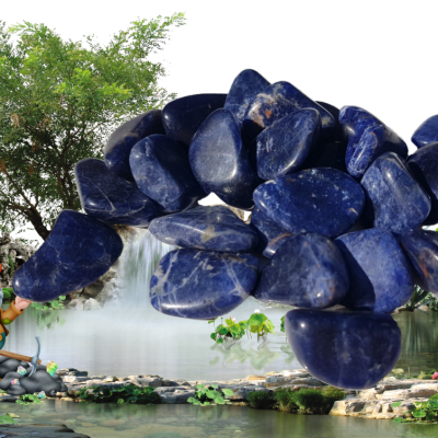 Pierres roulees sodalite