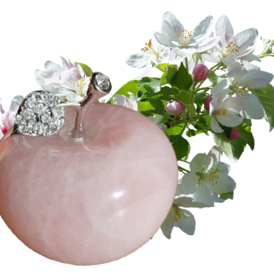 Pomme quartz rose