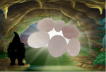 Quartz rose galets plat