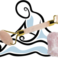Rouleau massage quartz rose