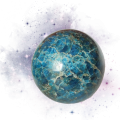 Sphere apatite bleue grosse