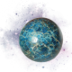 Sphere apatite bleue grosse